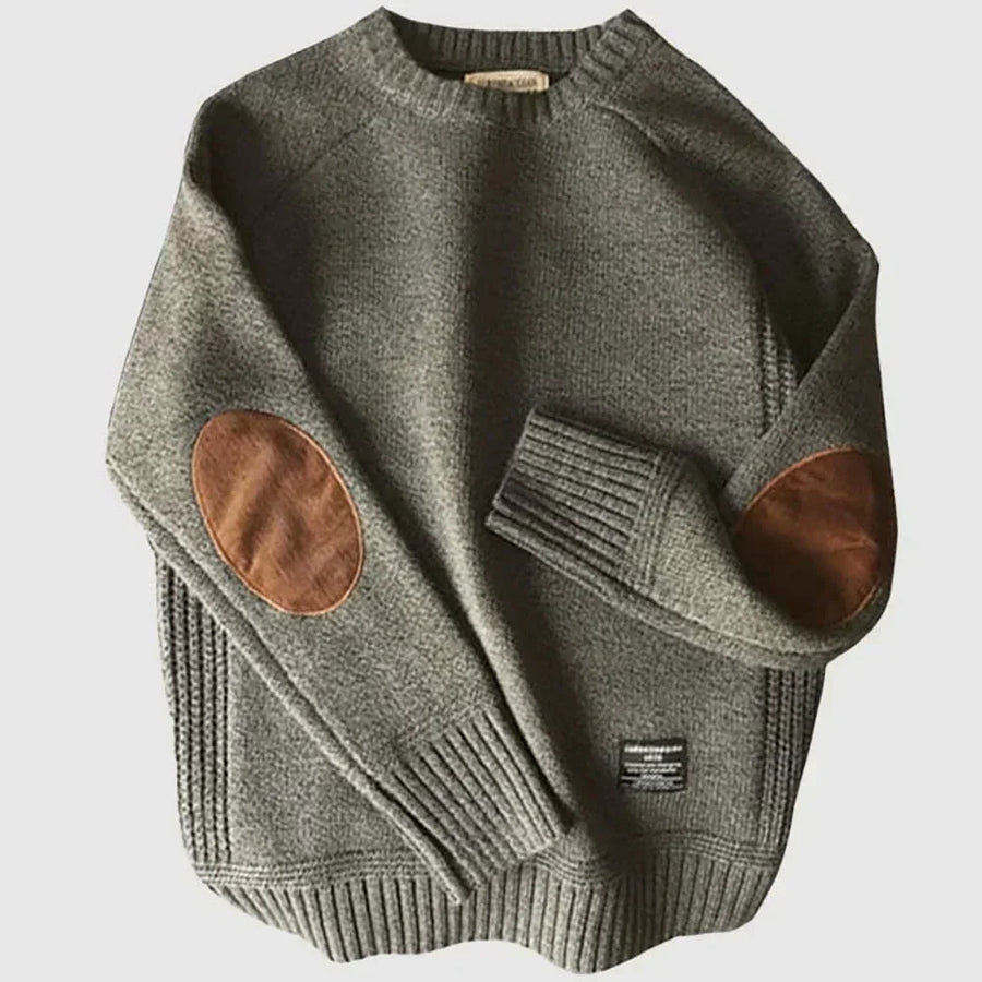 Chłopięcy Sweter Z Naszywkami | Długi Rękaw