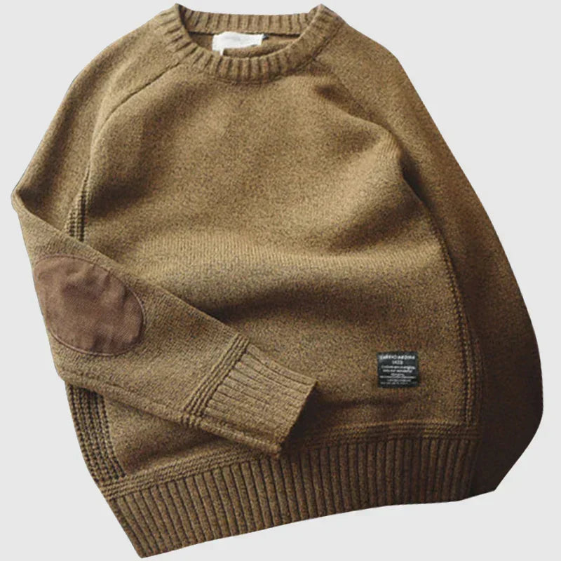 Chłopięcy Sweter Z Naszywkami | Długi Rękaw