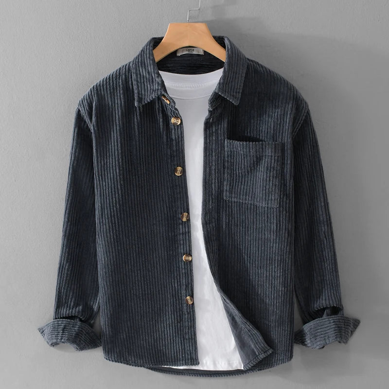 Men's Shirt-Style Autumn Jacket | Long Sleeves