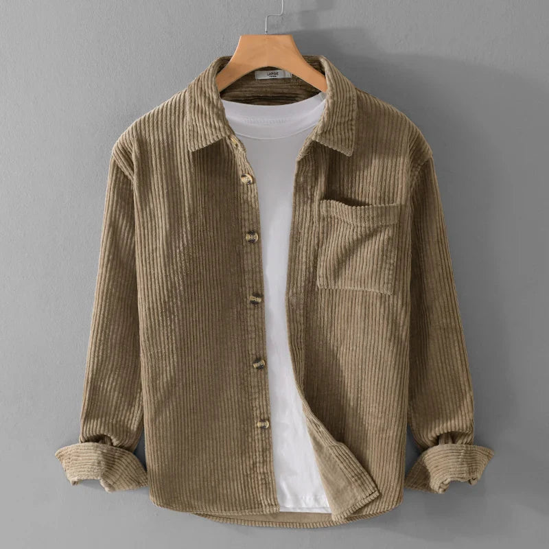 Men's Shirt-Style Autumn Jacket | Long Sleeves