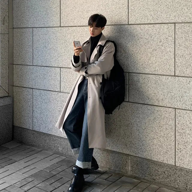 Men's Autumn Coat | Double-Breasted