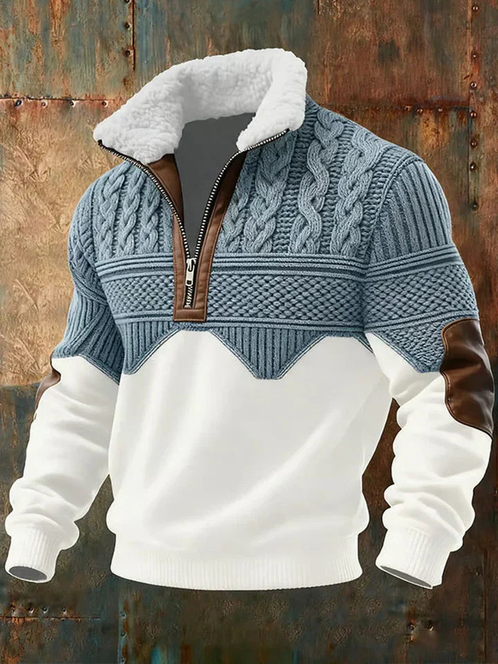 Men's Collared Sweater | Zip-Up
