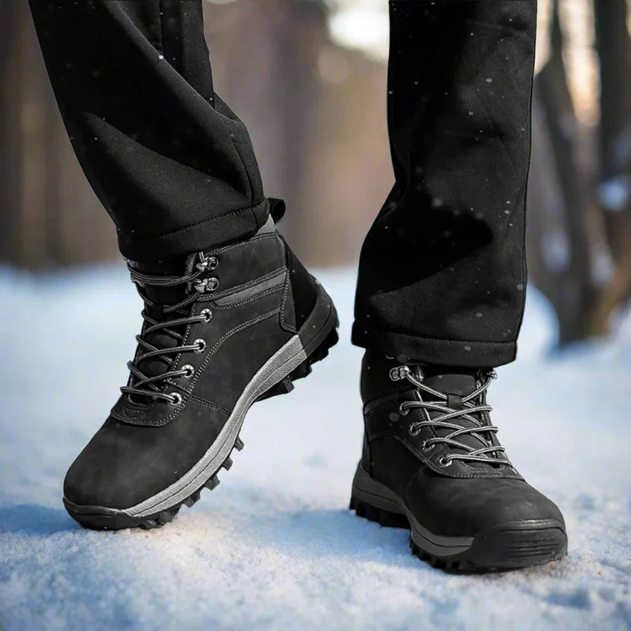 Men's High Lace-Up Hiking Boots | Deep Tread