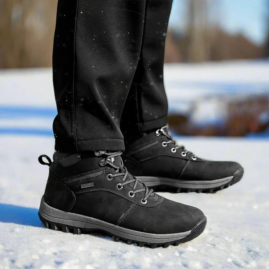 Men's High Lace-Up Hiking Boots | Deep Tread