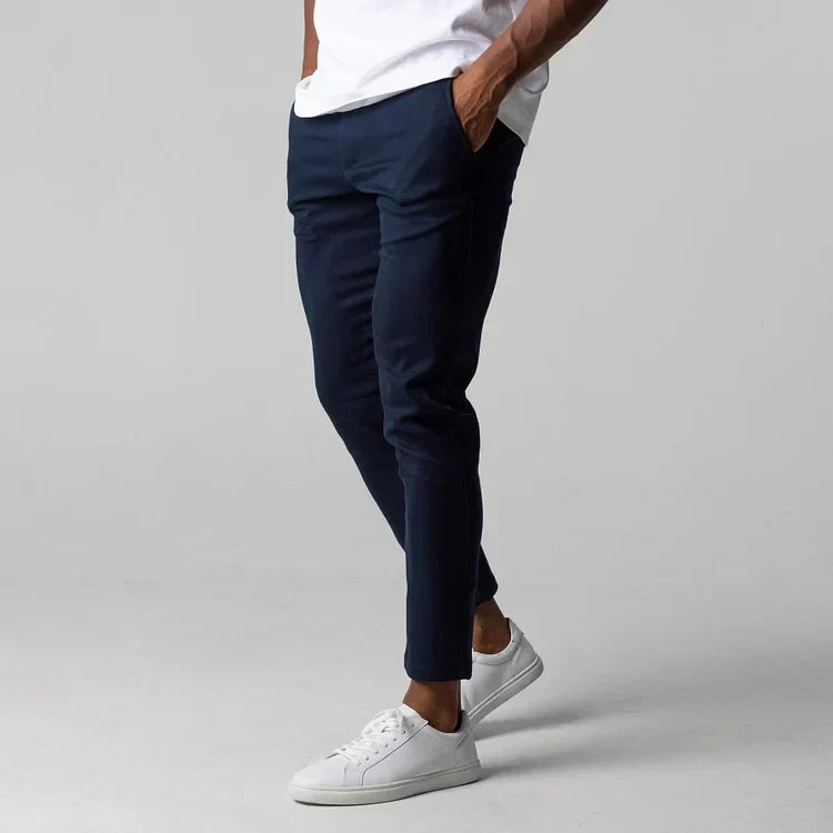 Pánské elegantní chino kalhoty | Úzké nohavice