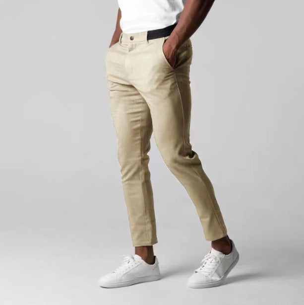 Pánské elegantní chino kalhoty | Úzké nohavice