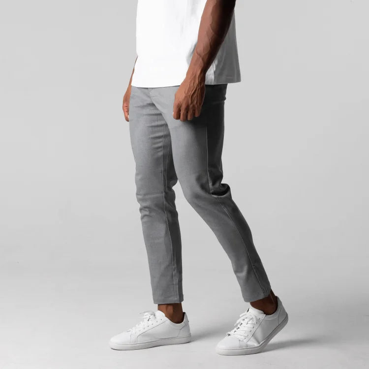 Pánské elegantní chino kalhoty | Úzké nohavice