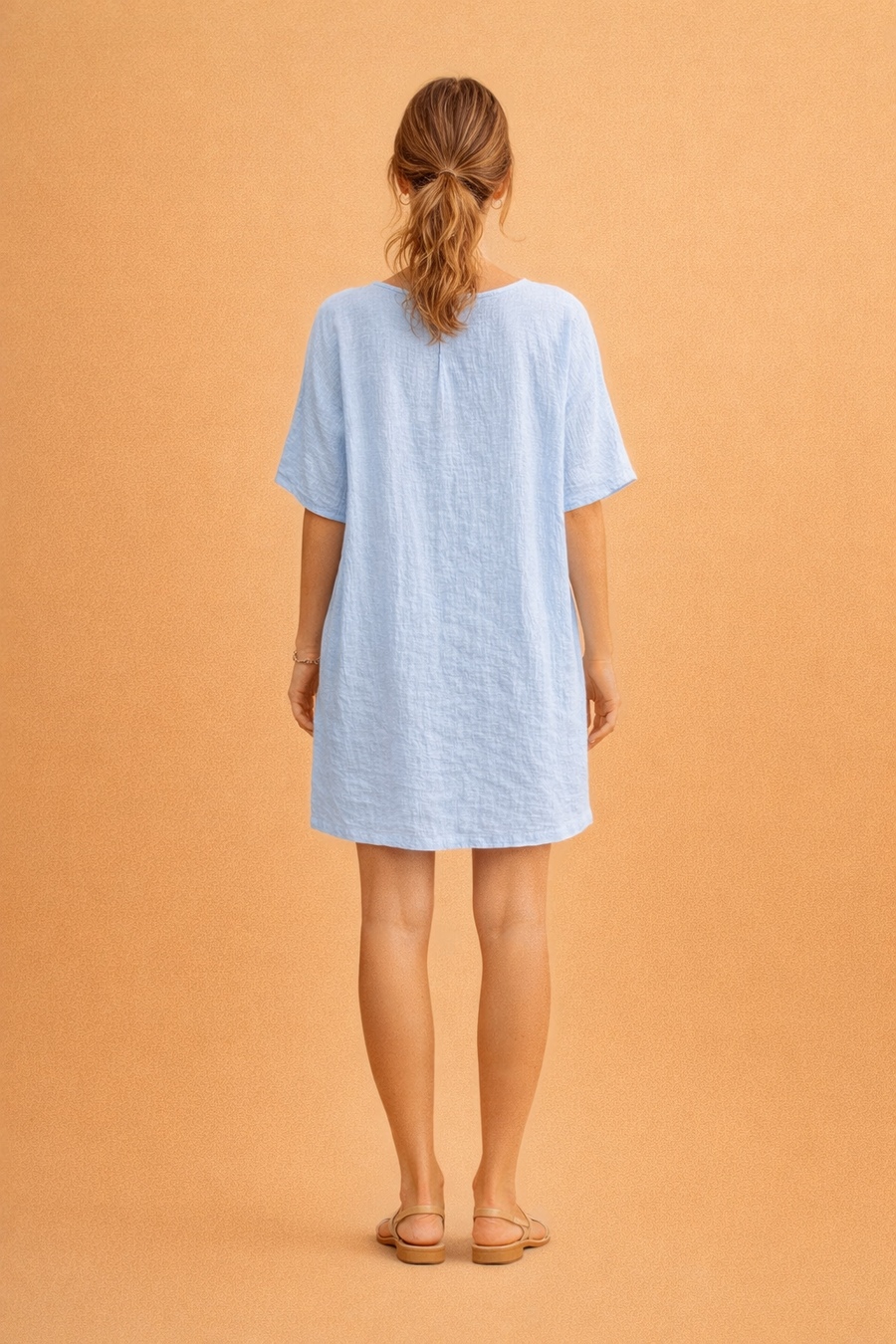 Women's Beach Cover-Up Dress | Short Sleeves