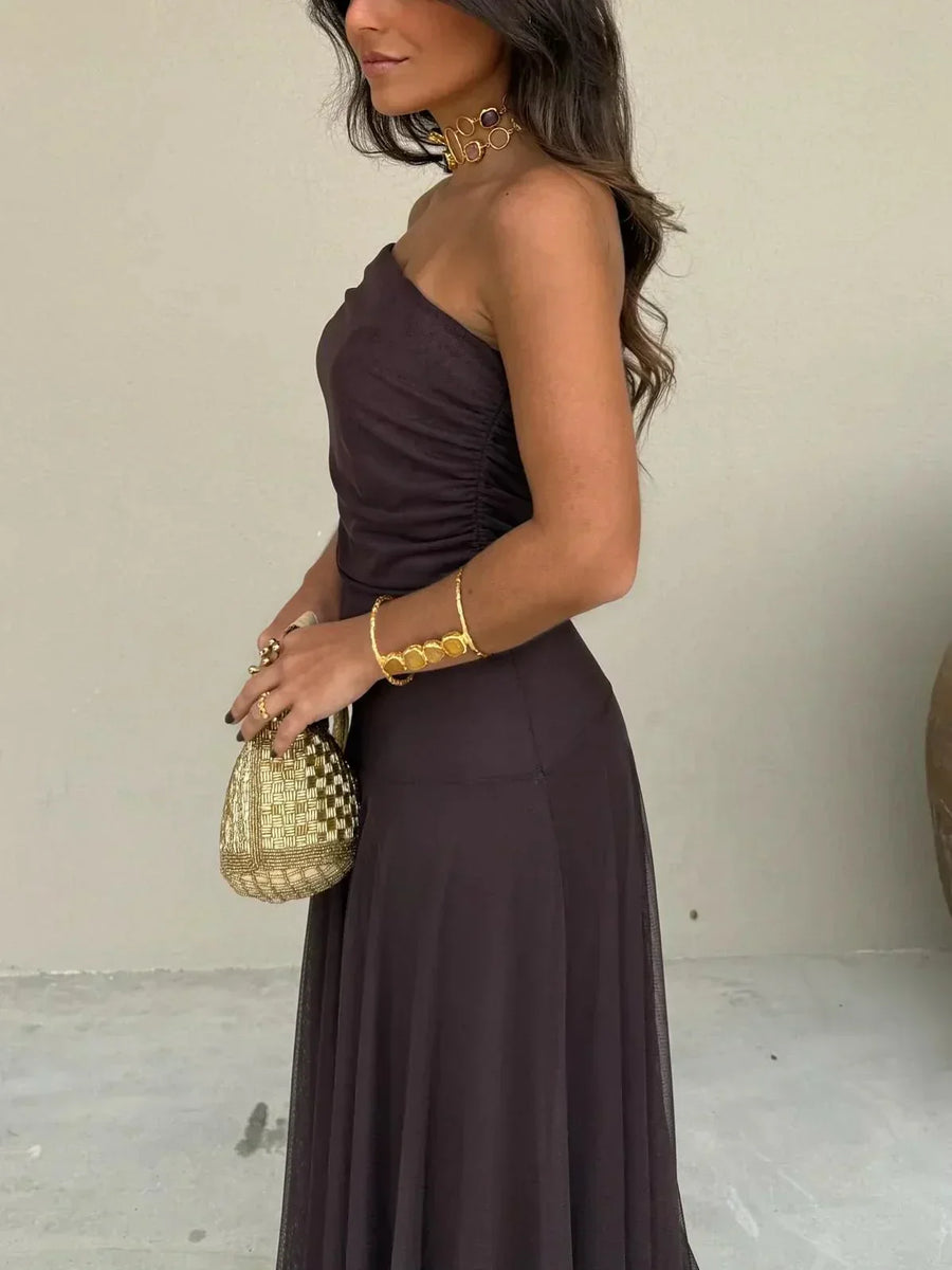 Women's Off-Shoulder Evening Dress | Maxi