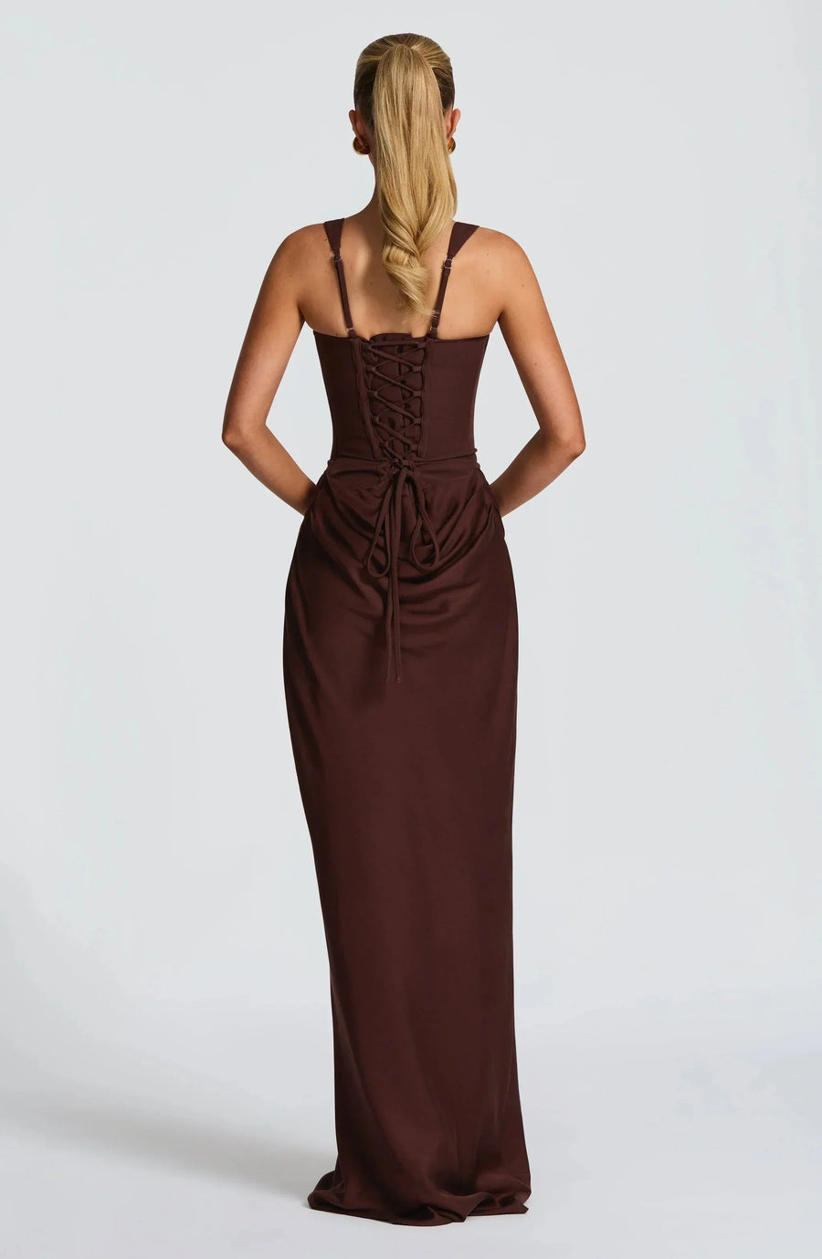 Women's Evening Dress with Square Neckline | Maxi