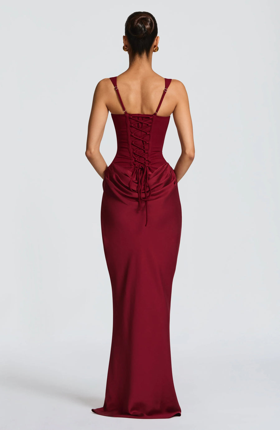 Women's Evening Dress with Square Neckline | Maxi