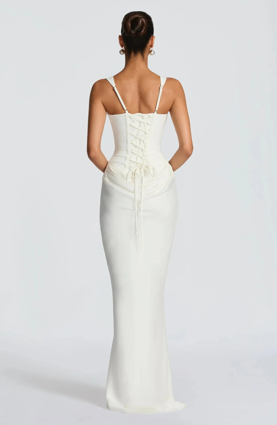 Women's Evening Dress with Square Neckline | Maxi